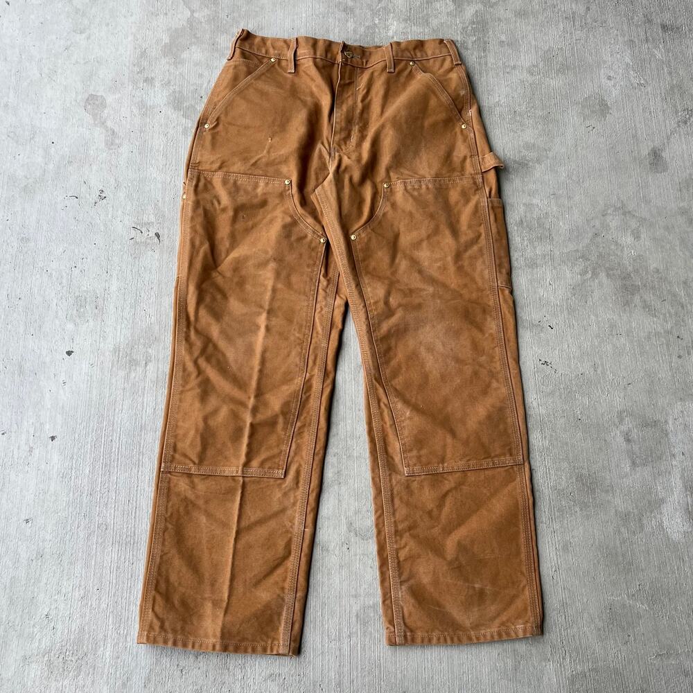 Carhartt brown double knee work wear carpenter pants